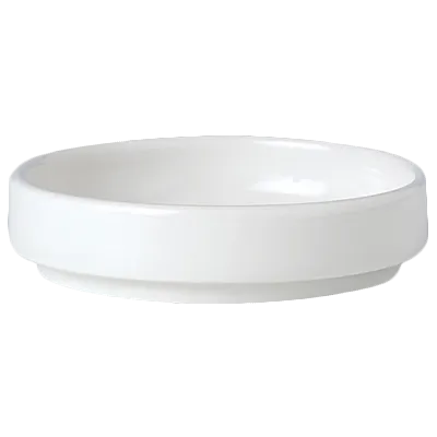 Steelite 11010470 Stacking Tray 4" Round Ceramic Bowl 4 oz Simplicity Oven Safe to 530°F - 1 Dozen