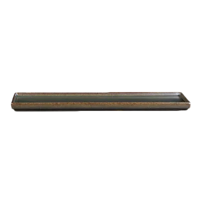 Steelite 6413MY018 Rectangle Tray, 11" x 5" Slate Porcelain Rene Ozorio - 6/Case