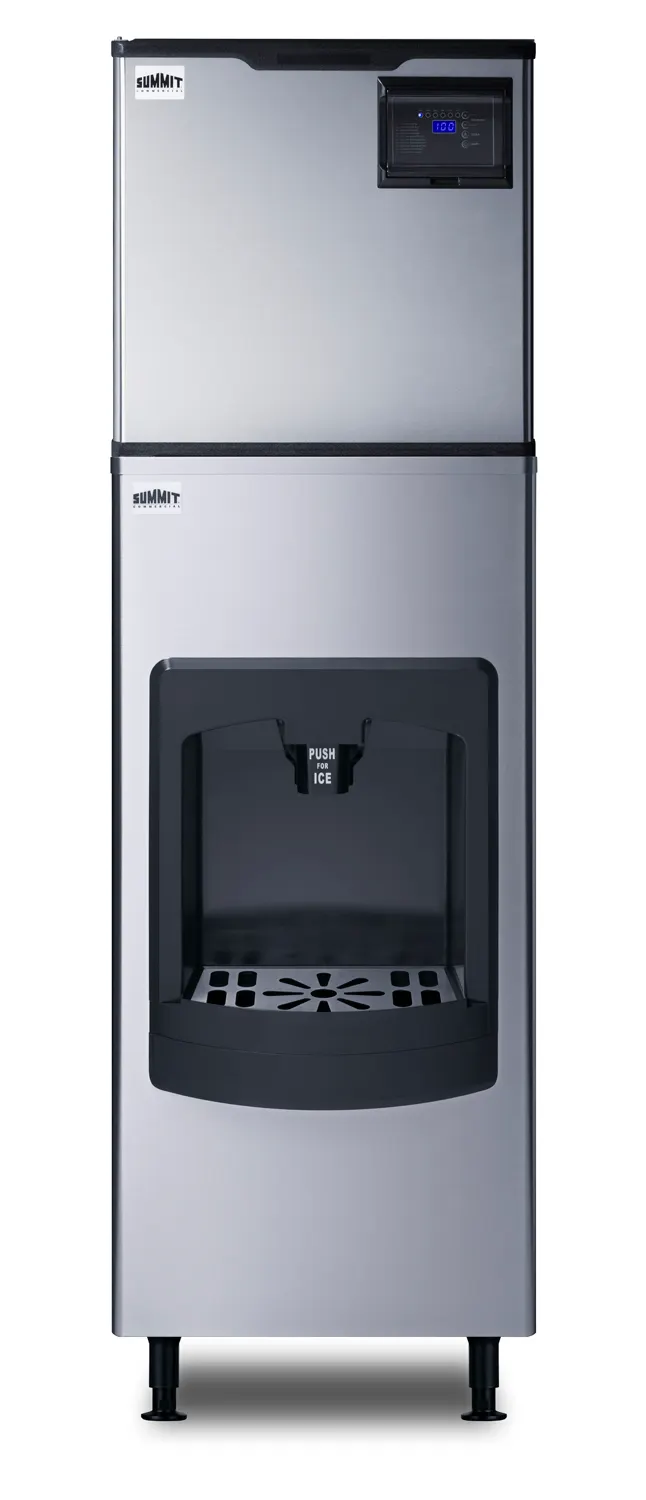 Summit BIM350KDISP Ice Maker, 23" Wide, 350 lb Output, 130 lb Bin, ENERGY STAR, 115V, Ice Control