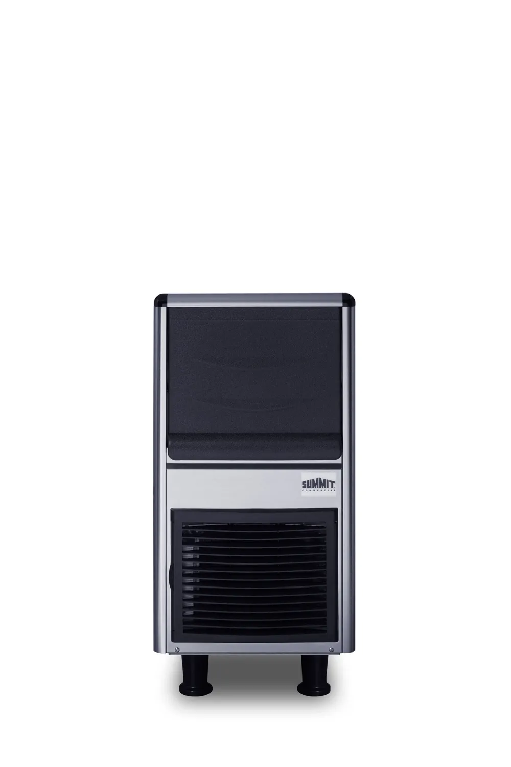 Summit BIM55BU Bullet Ice 15" W x 22" D 55 lb/hr 33 lb Bin Stainless ENERGY STAR AirCooled Cube 115V