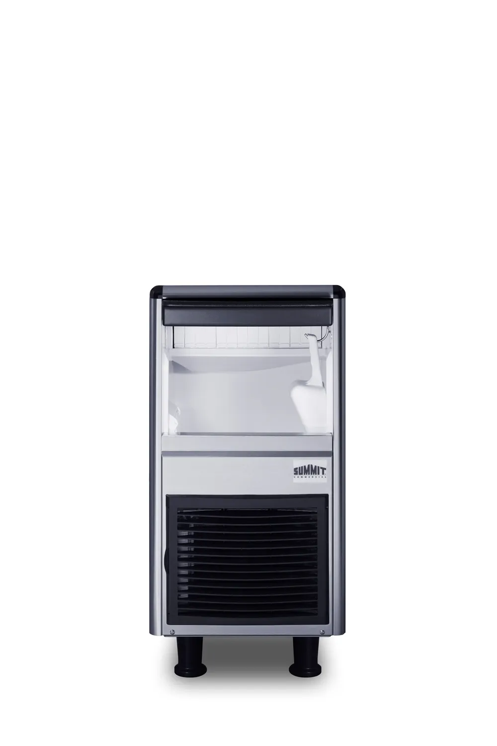 Summit BIM77BU Bullet Ice Machine, 15" W x 22" D, 77 lb/hr, 33 lb Bin, Steel, ENERGY STAR, 115V ETL