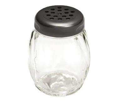 TableCraft Products P260BK Shaker, 6‑9 Oz Black Plastic Top, Dishwasher Safe, Fits Rack 260R