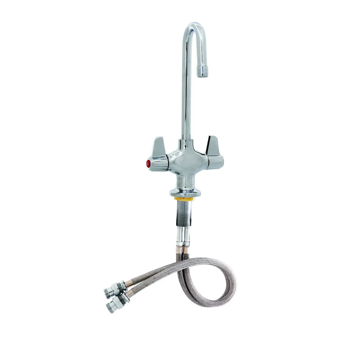 T&S Brass 5F-2SLX03 Equip Faucet, Deck Mount, Single Hole Base