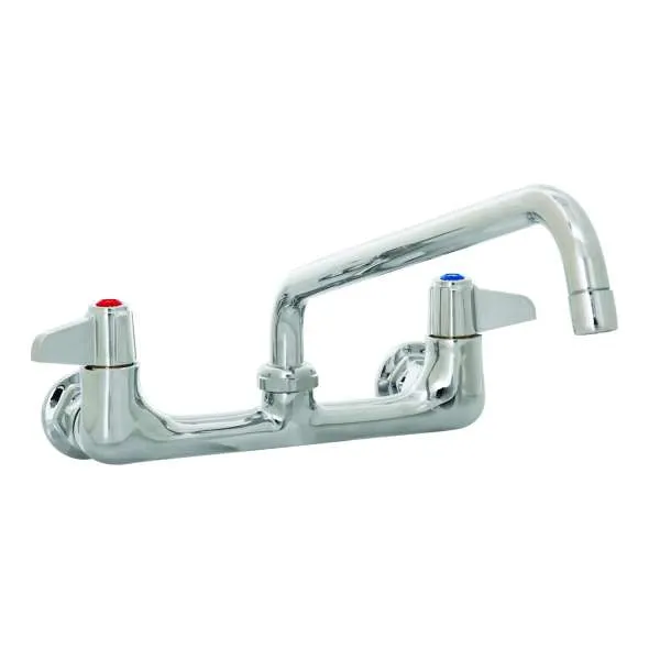 T&S Brass 5F-8WLS10 Equip Faucet, Swivel, 8", Wall Mount, 10" Swing Nozzle