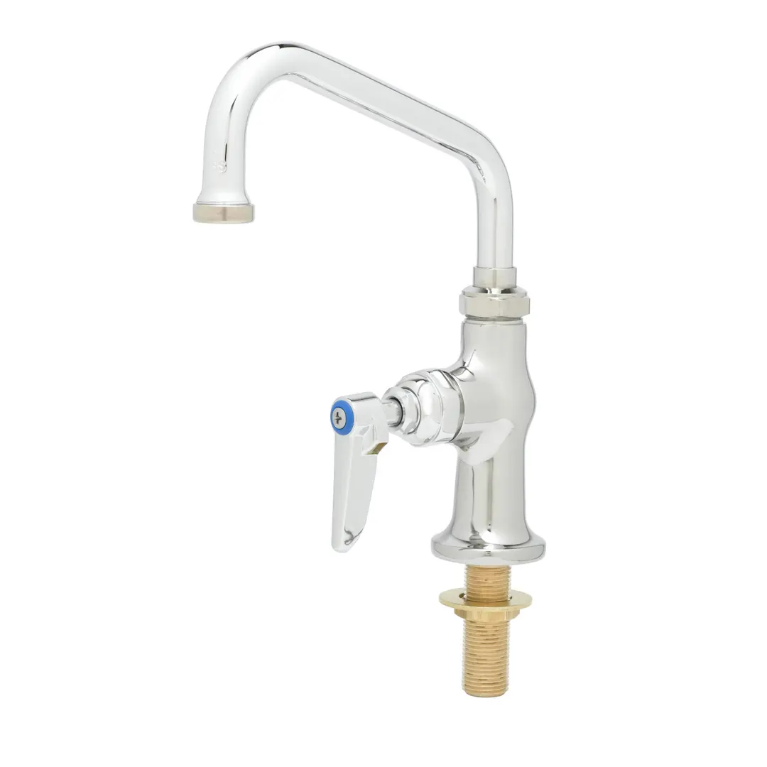 T&S Brass B-0207 Single Pantry Faucet, Single Hole, Deck Mount, 6" Swing Nozzle