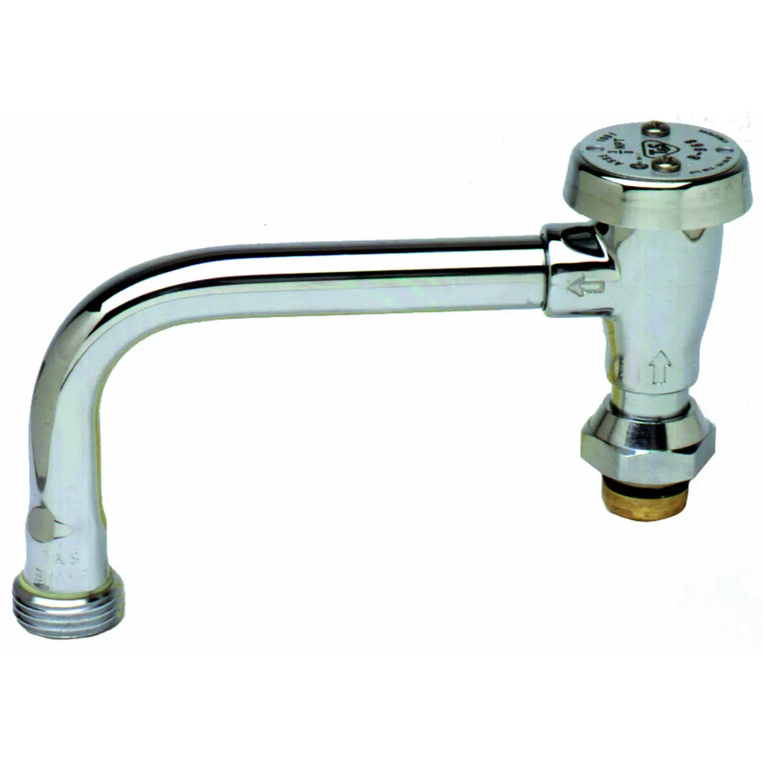 T&S Brass B-0409-02 Vacuum Breaker Swing Nozzle, with Garden Hose Outlet, 5-3/4"