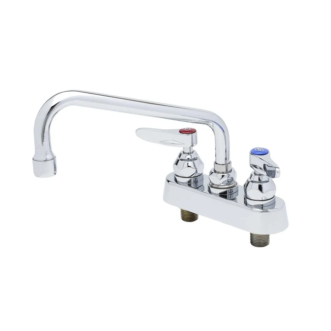 T&S Brass B-1111 Faucet, 8" Swing Nozzle, Deck Mounted