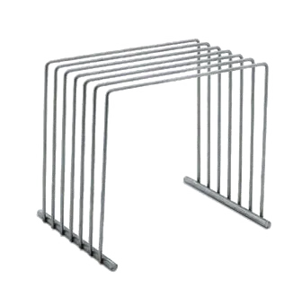 Vollrath 52100 Cutting Board Rack, 8" L x 10" W x 9" H, Stainless Steel, Holds 6 Boards, Made in USA