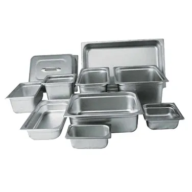 Winco SPJM-106 24 Gauge 6" Full Size NSF Solid Anti-Jam Steam Table Pan