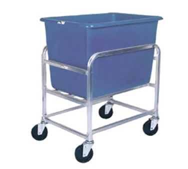 Winholt 30-6-A-BL Aluminum Bulk Goods Cart w/ 6 Bushel Capacity, Blue Polyethylene Tub