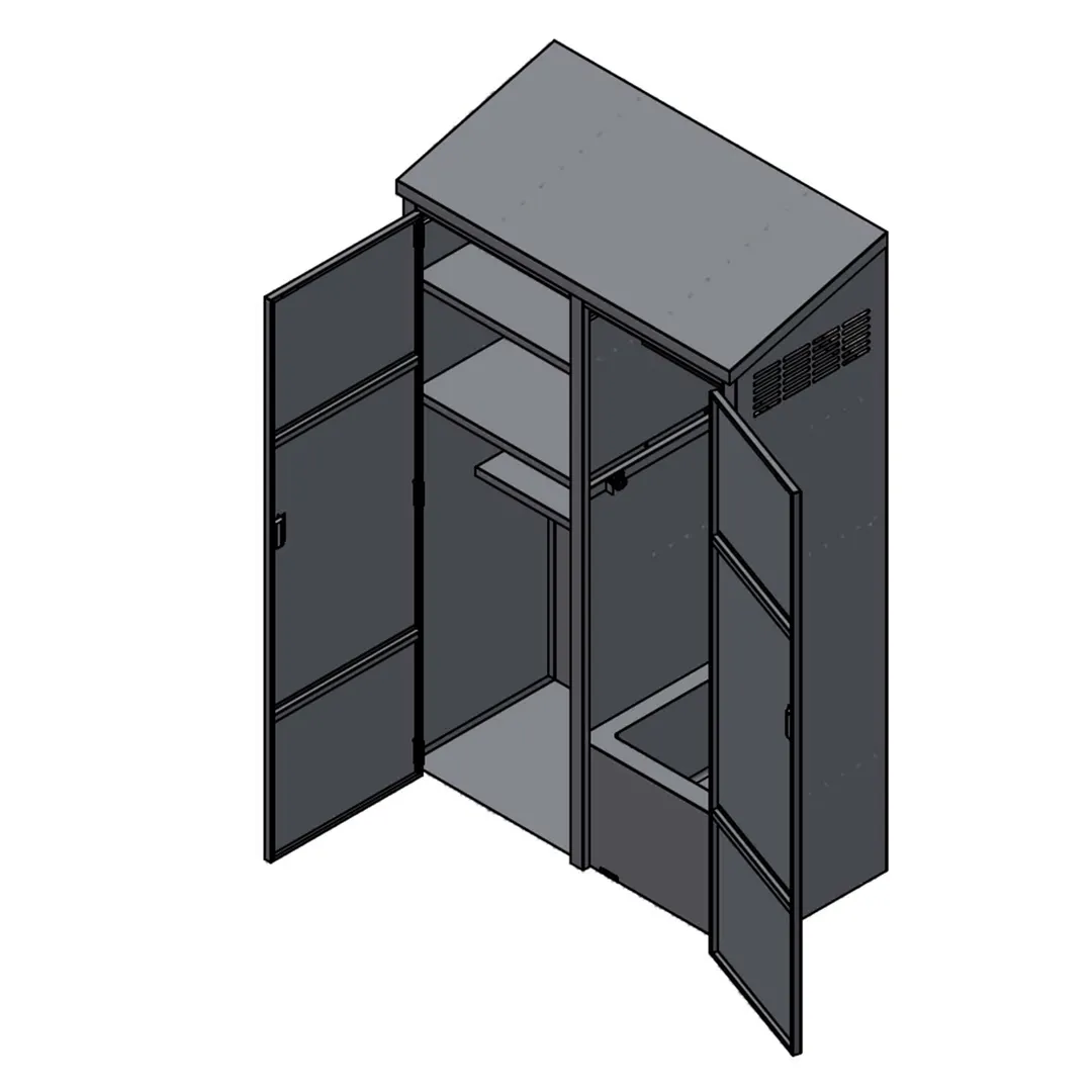 Winholt STCT-HD2450.5H84-MPS-ST-KT Mop Sink Cabinet, 24"W X 50.5"L X 84"H