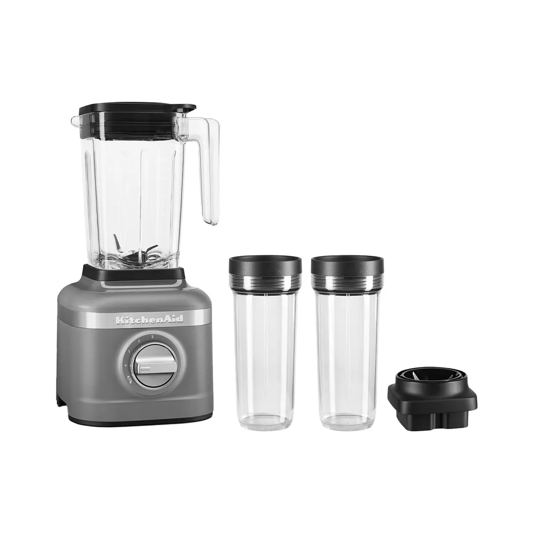 KitchenAid KSB1332DG K150 Series Ice Crushing Blender, 3-Speed, (2) 16-oz Blender Jars, Matte Charcoal Grey