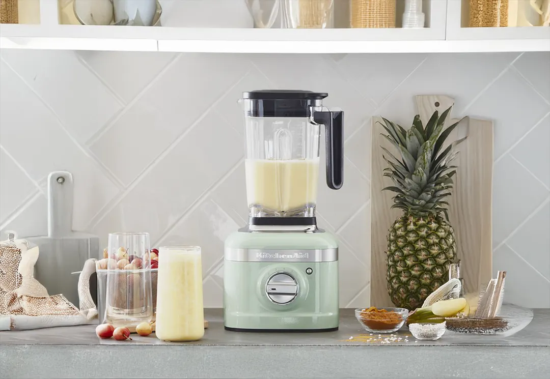 KitchenAid KSB4028PT K400 Blender, 5-Speed, 56 oz Capacity, Pistachio, Tamper