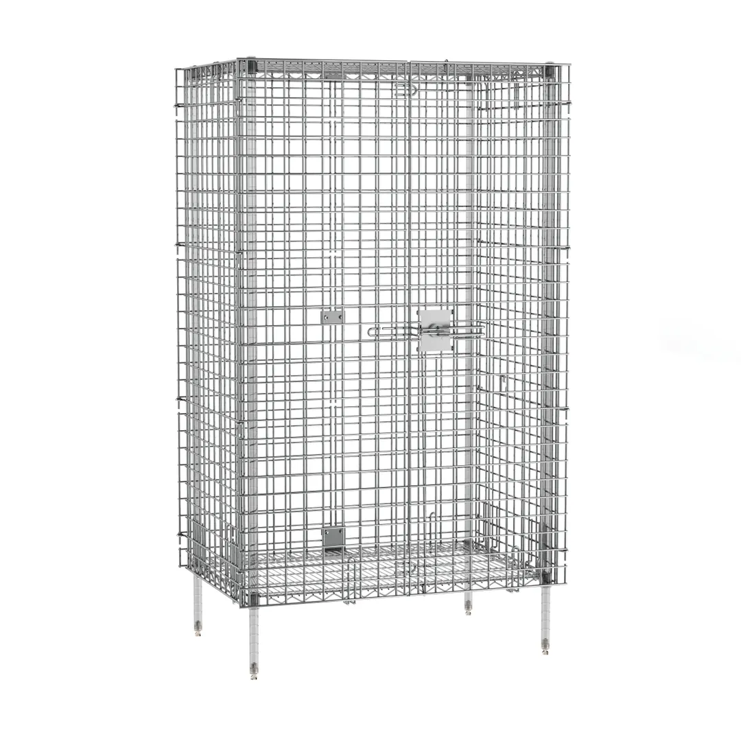 Olympic JSEC53-CTN Wire Shelving Security Cage / Security Enclosure Kit - 36"W x 24"D