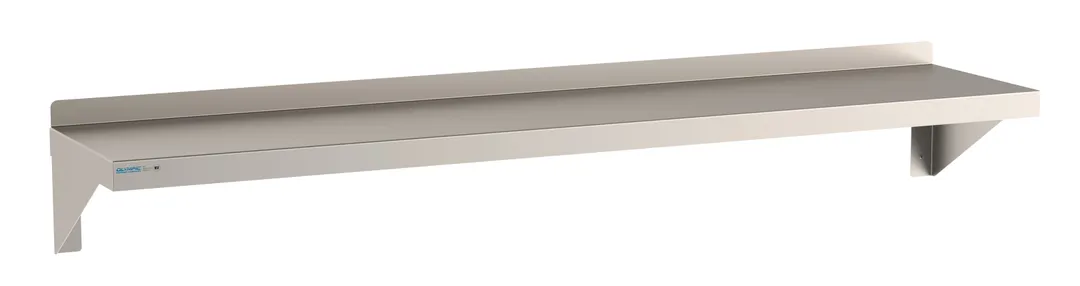 Olympic JWS1572SS Stainless Steel Wall-Mounted Shelf - 72"W x 15"D