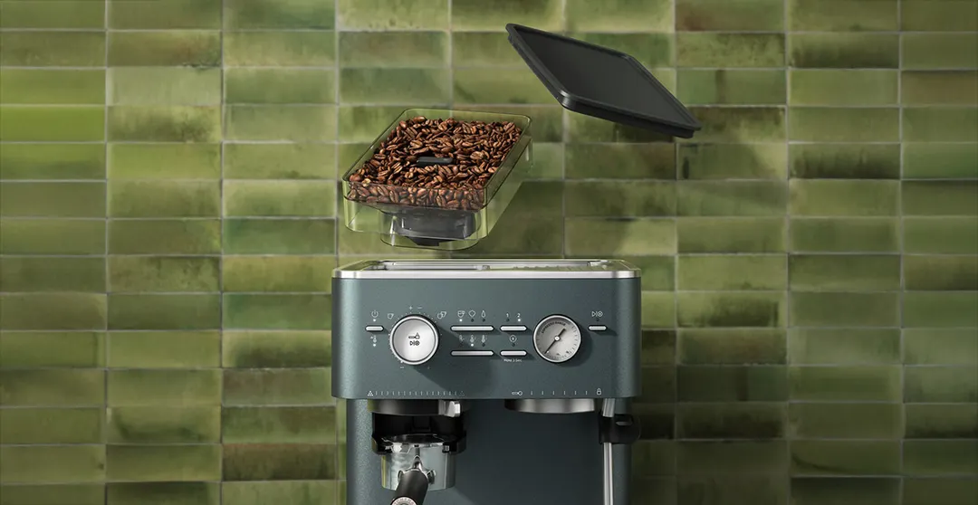 KitchenAid KES6551JP Semi Automatic Espresso Machine with Burr Grinder - Juniper / 12 oz