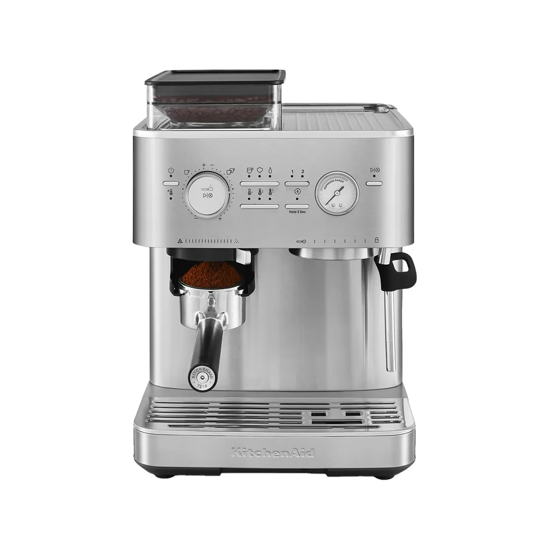 KitchenAid KES6551SX Semi Automatic Espresso Machine with Burr Grinder - Brushed Stainless Steel