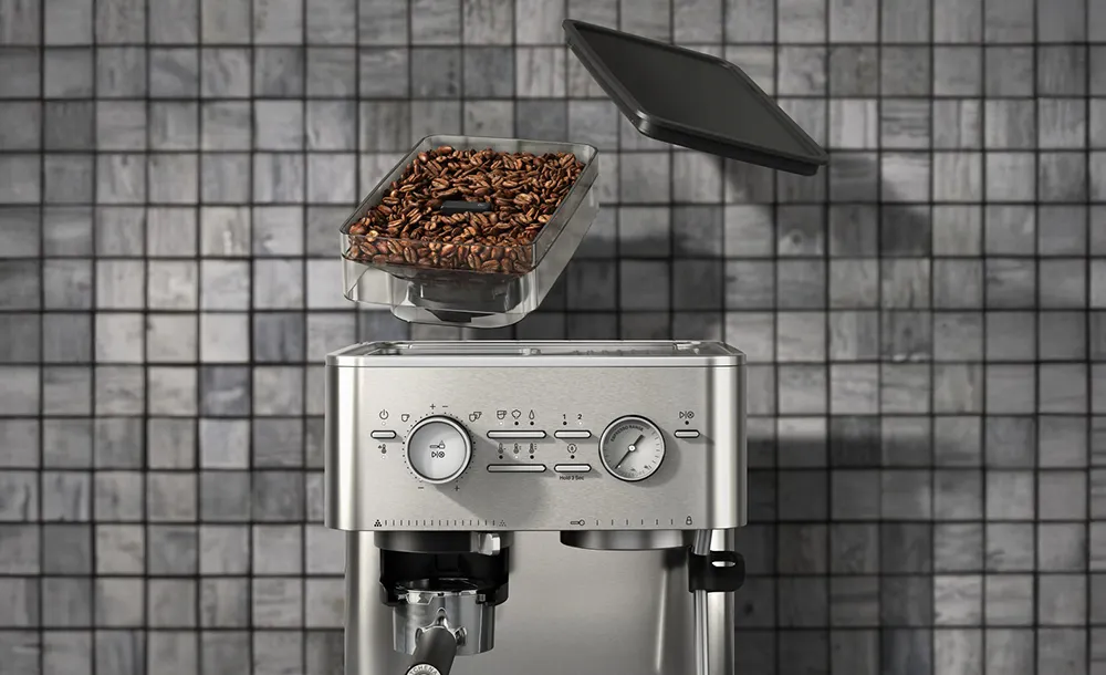 KitchenAid KES6551SX Semi Automatic Espresso Machine with Burr Grinder - Brushed Stainless Steel