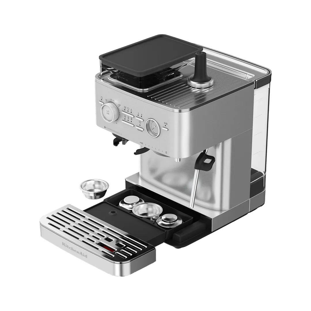KitchenAid KES6551SX Semi Automatic Espresso Machine with Burr Grinder - Brushed Stainless Steel