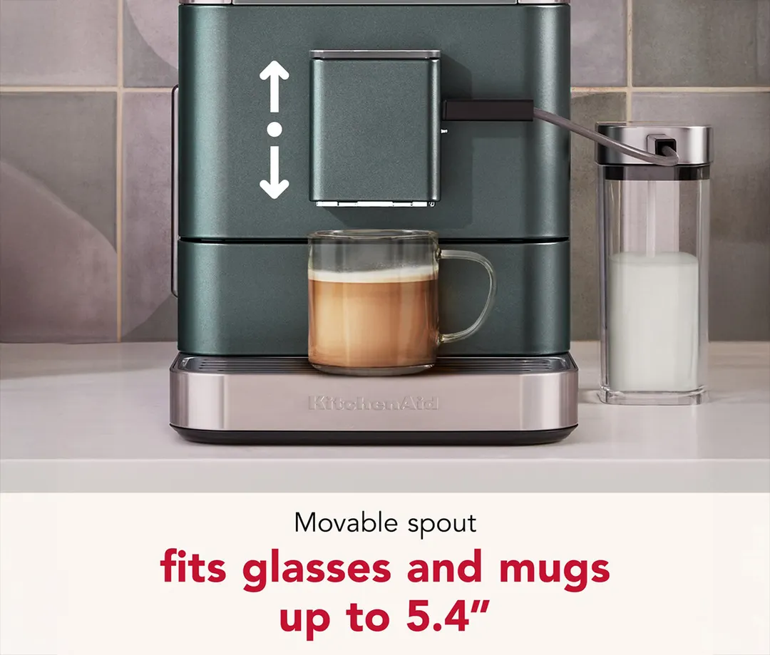 KitchenAid KES8557JP Fully Automatic Espresso Machine, 2.2 L Water Tank - Juniper
