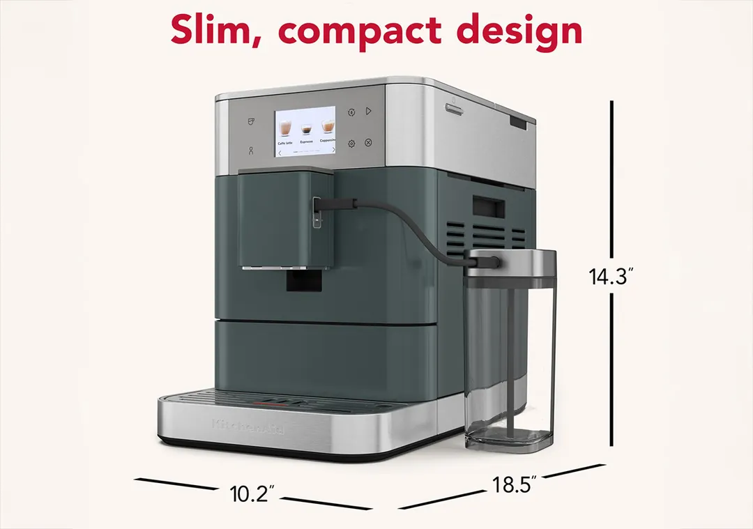 KitchenAid KES8557JP Fully Automatic Espresso Machine, 2.2 L Water Tank - Juniper