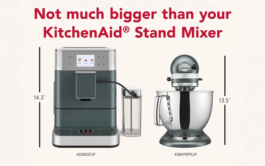 KitchenAid KES8557JP Fully Automatic Espresso Machine, 2.2 L Water Tank - Juniper