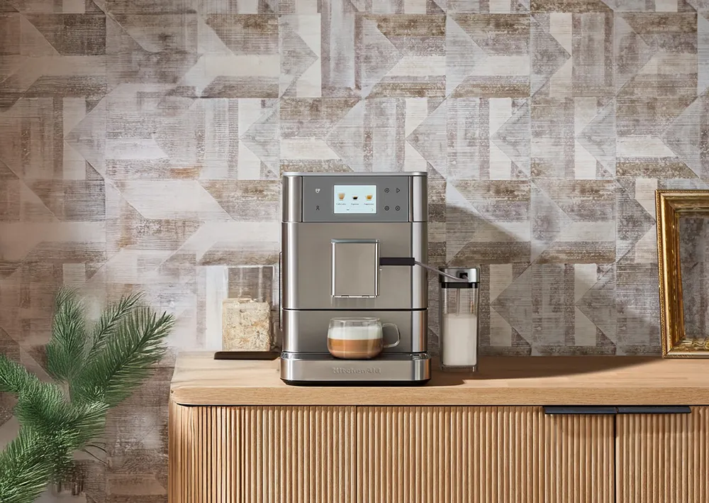 KitchenAid KES8557SX Fully Automatic Espresso Machine, 2.2 L Water Tank - Brushed Stainless Steel