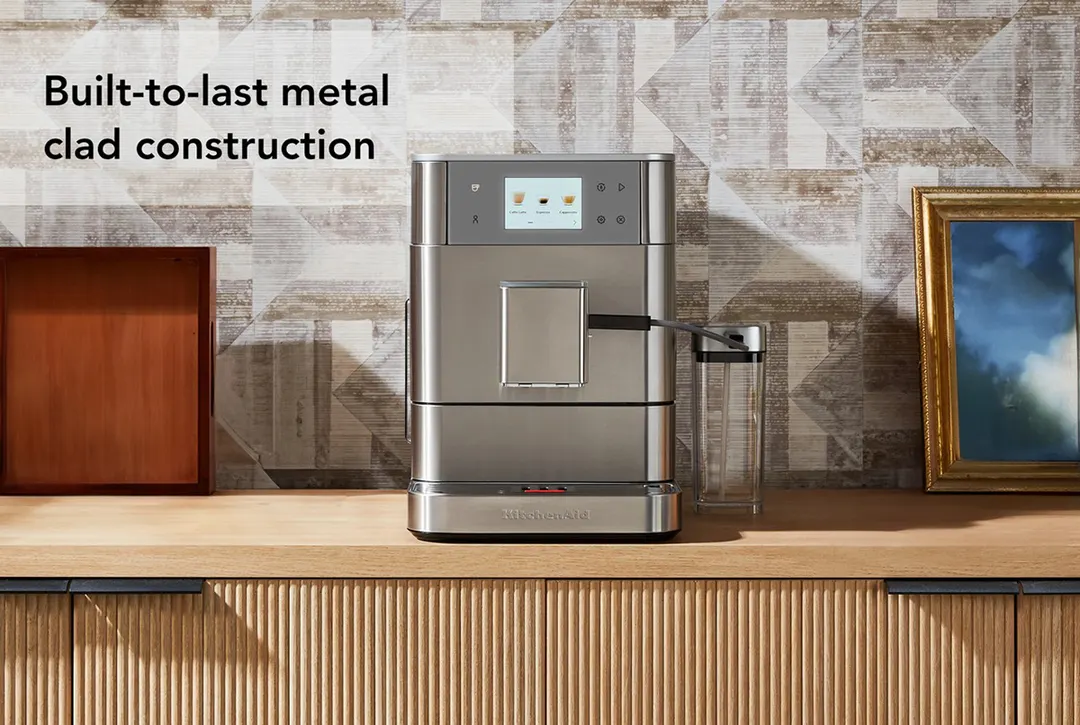 KitchenAid KES8557SX Fully Automatic Espresso Machine, 2.2 L Water Tank - Brushed Stainless Steel