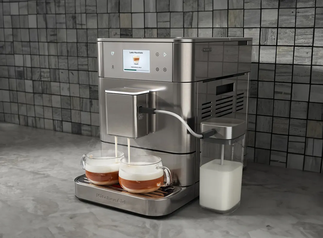 KitchenAid KES8557SX Fully Automatic Espresso Machine, 2.2 L Water Tank - Brushed Stainless Steel