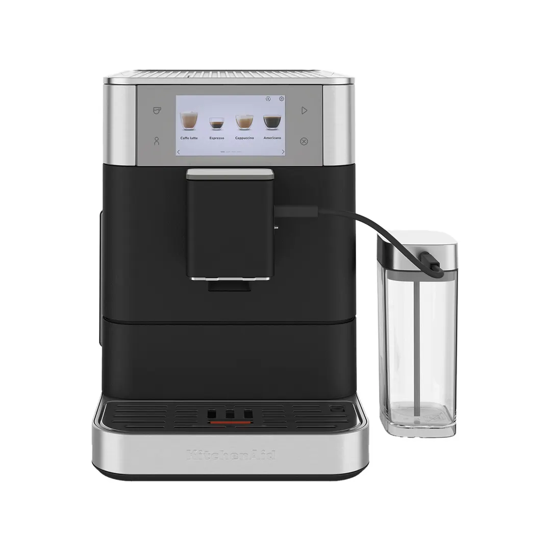 KitchenAid KES8558BK Fully Automatic Espresso Machine with Indicator Light - Cast Iron Black