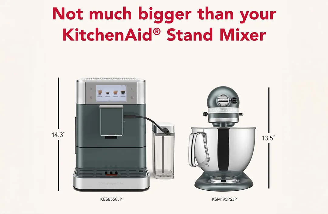 KitchenAid KES8558JP Fully Automatic Espresso Machine with Indicator Light, 2.2 L Water Tank - Juniper