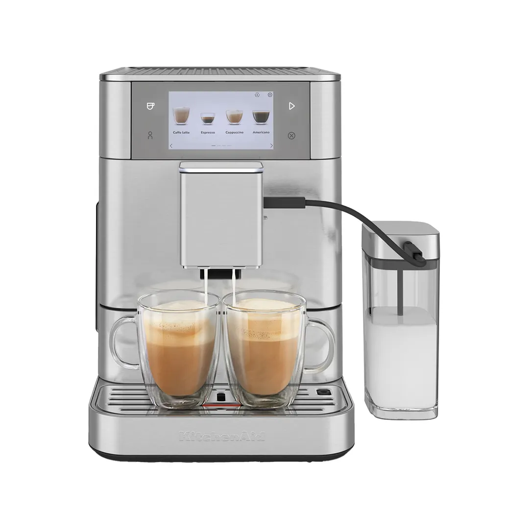 KitchenAid KES8558SX Fully Automatic Espresso Machine with Indicator Light - Brushed Stainless Steel