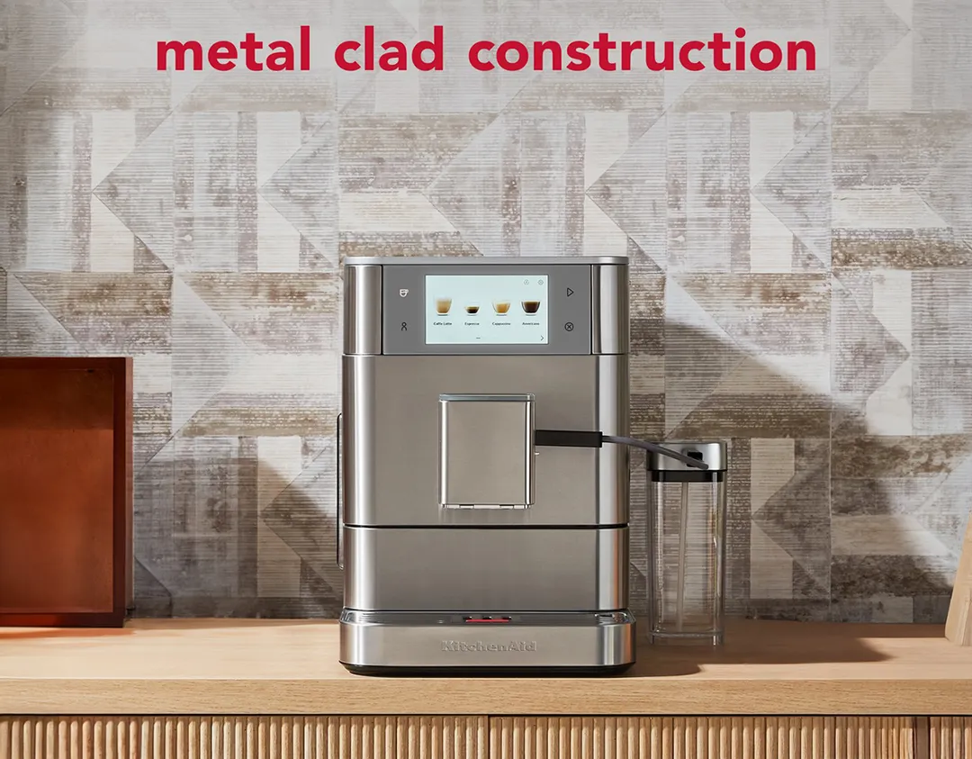 KitchenAid KES8558SX Fully Automatic Espresso Machine with Indicator Light - Brushed Stainless Steel