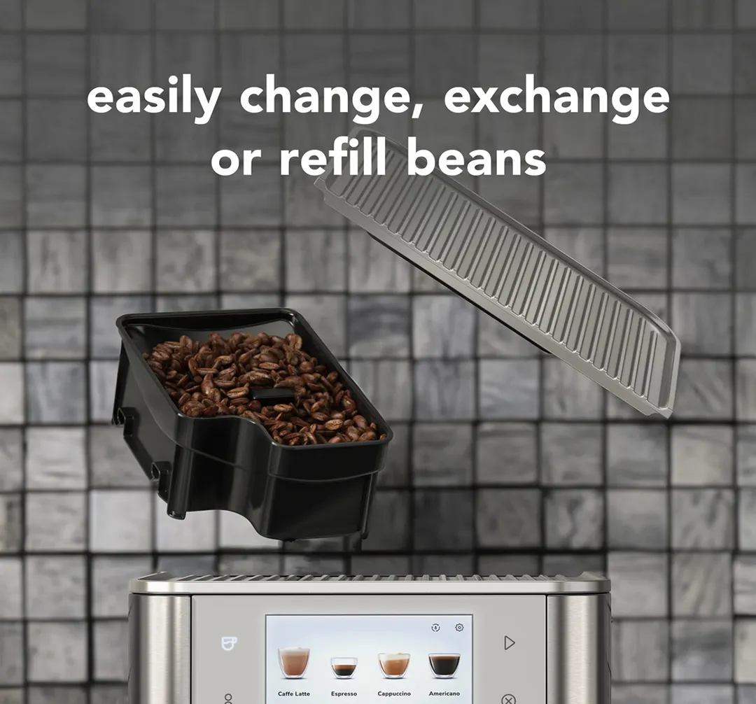 KitchenAid KES8558SX Fully Automatic Espresso Machine with Indicator Light - Brushed Stainless Steel