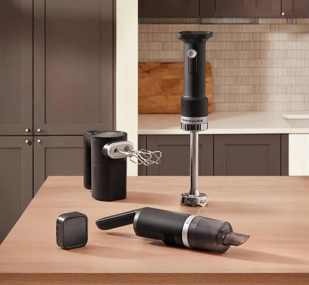 KitchenAid KHBRV71BM Cordless Hand Blender, Black Matte, (Battery Included)