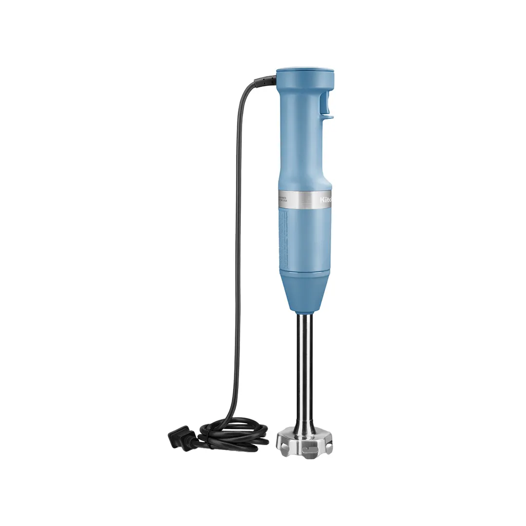 KitchenAid KHBV83VB Variable Speed Corded Hand Blender with Accessories, Blue Velvet 