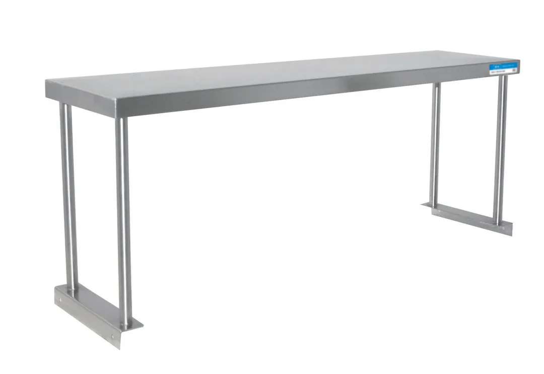 BK Resources BK-OSS-1884 Single Overshelf, Table Mount, 84"W X 18"D X 18"H