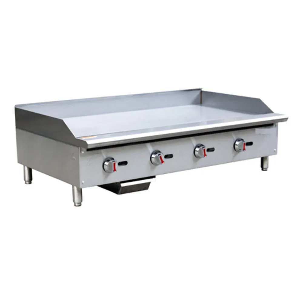 Hubert 29Y-006 48" Countertop Gas Griddle with Manual Controls