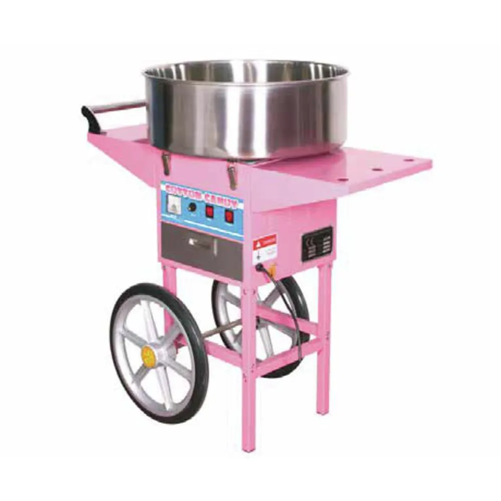 Hubert 30Y-002 Kratos Cotton Candy Machine with Cart, 21" Bowl, 60 Cones/Hour