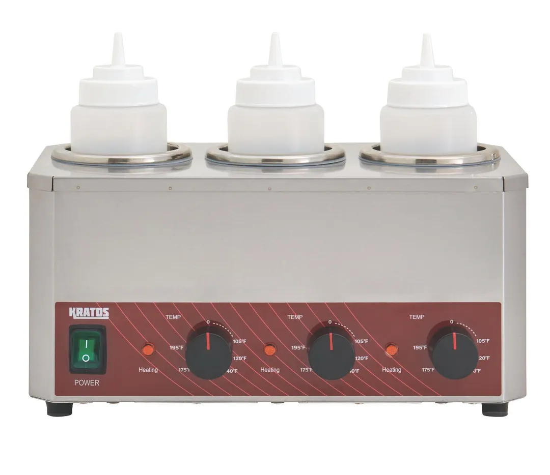 Hubert 61627 Kratos® 29M-050 Sauce/Topping Bottle Warmer, Countertop, Triple