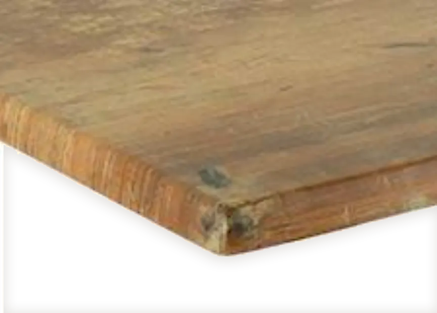 JustChair TTWRZ-2424-FINDUS Werzalit Composite Outdoor Table Top, 24x24, Square, 1.5" Thick Drop Edge, FINDUS Color