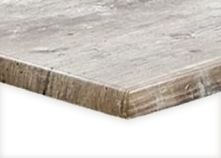 JustChair TTWRZ-3232-FINDUSGREY Werzalit Composite Outdoor Square Table Top, 32"x32", 1.5" Thick Drop Edge, FINDUS GREY