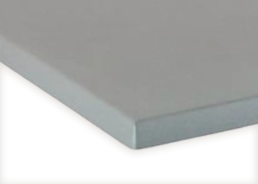 JustChair TTWRZ-36R-ALU Werzalit Composite Outdoor Round Table Top, 36" Diameter, 1.5" Thick Drop Edge, ALU Finish