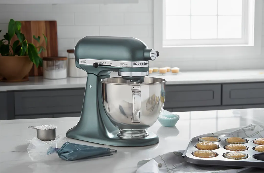 KitchenAid KSM150PSJP Artisan Series 5 -qt Tilt-Head Stand Mixer, 10-Speed, Juniper