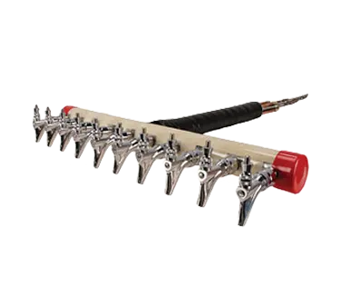 Micro Matic 1736‑S Kool‑Rite™ 30" Tap Tower, 10 304 Faucets, 1‑5/8" Shanks, 3" OC, 7‑12 Draft Taps