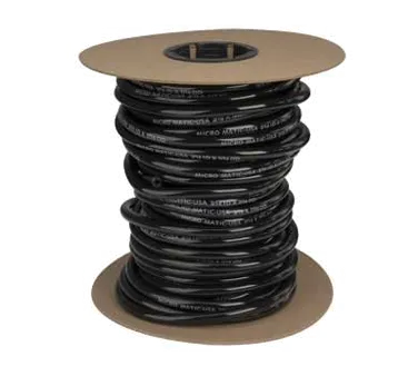 Micro Matic 547B1200 3/16" I.D. Black Vinyl Hose - 100' Spool