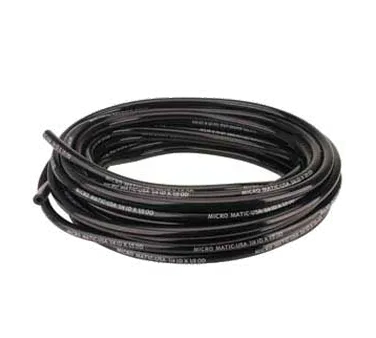 Micro Matic 548B600 1/4" I.D. Black Vinyl Hose - 50' Coil