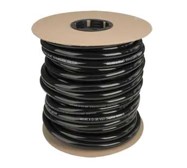 Micro Matic 550B1200 3/8" I.D. Black Vinyl Hose - 100' Spool