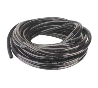 Micro Matic 550B600 3/8" I.D. Black Vinyl Hose - 50' Coil