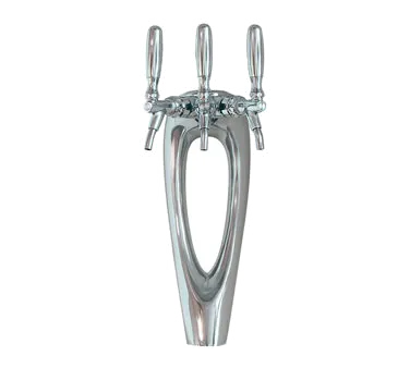 Micro Matic 9503-C Mystique Draft Tower, 7-1/4" W x 17" H, Glycol‑Cooled, Chrome, 1‑3 Stainless Taps